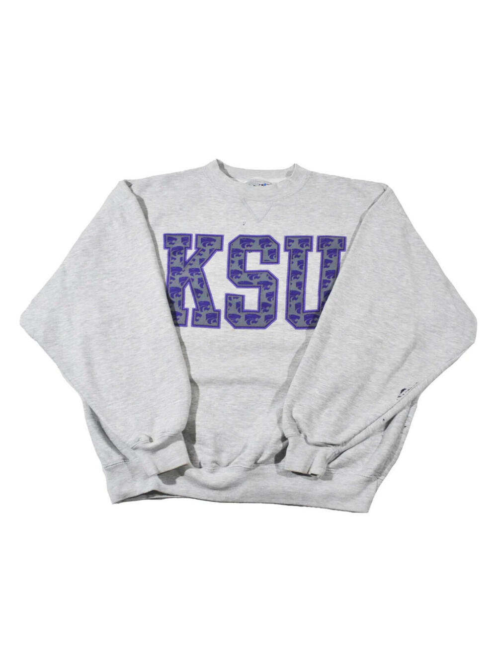 Vintage Kansas State Wildcats NCAA Football Basketball 90s Sweatshirt Size Large